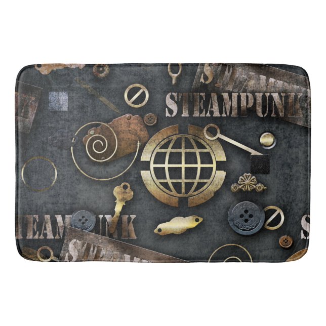 Steampunk, Scrapbooking Badematte (Vorderseite)