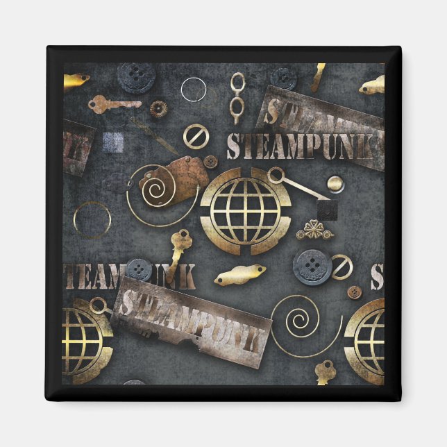 Steampunk, Scrapbooking Magnet (Vorne)