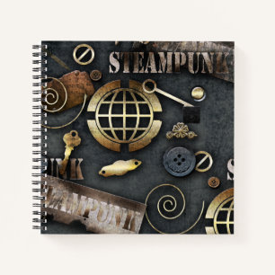Steampunk, Scrapbooking Notizbuch