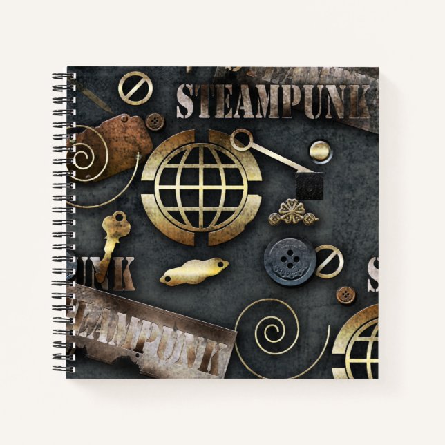 Steampunk, Scrapbooking Notizbuch (Vorderseite)