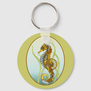Steampunk Seahorse Schlüsselanhänger