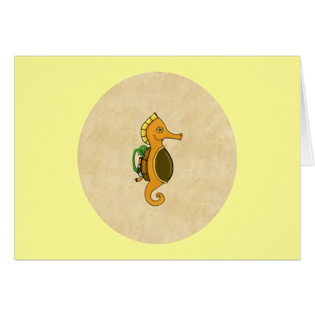Steampunk Seepferd (Vorderseite (Horizontal))