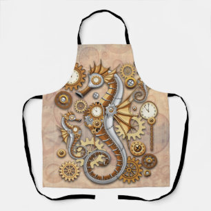 Steampunk Seepferd Vintag Surreal Art Schürze