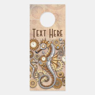 Steampunk Seepferd Vintag Surreal Art Türanhänger