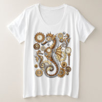Steampunk Seepferd Vintag Surreal