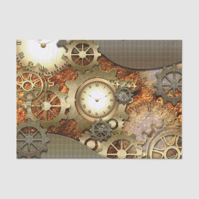 Steampunk Seidenpapier (Vorderseite)