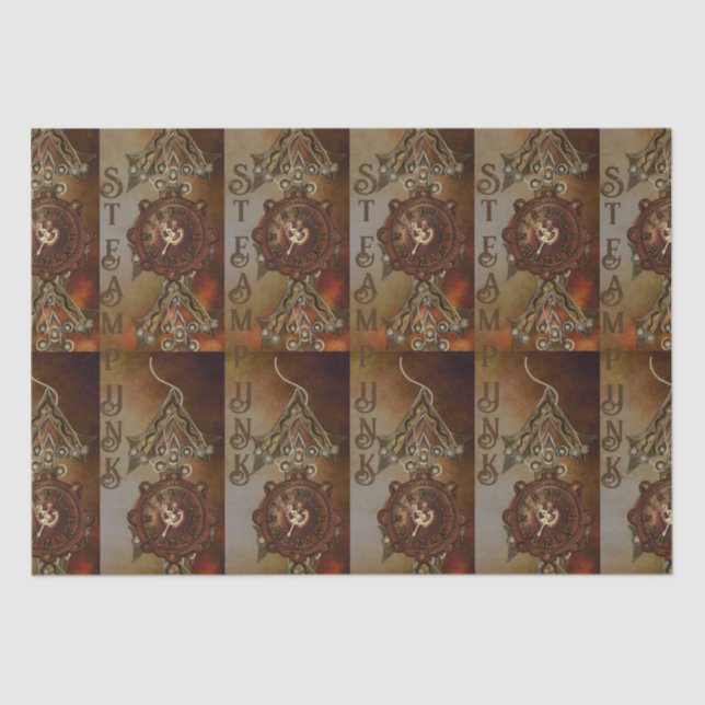 STEAMPUNK SEIDENPAPIER (Vorderseite)