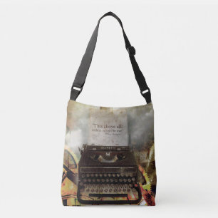 Steampunk Shakespeare Quote Bag Tragetaschen Mit Langen Trägern