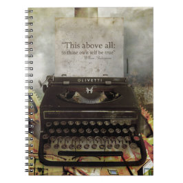 Steampunk Shakespeare Quote Hardcover-Notebook Notizblock