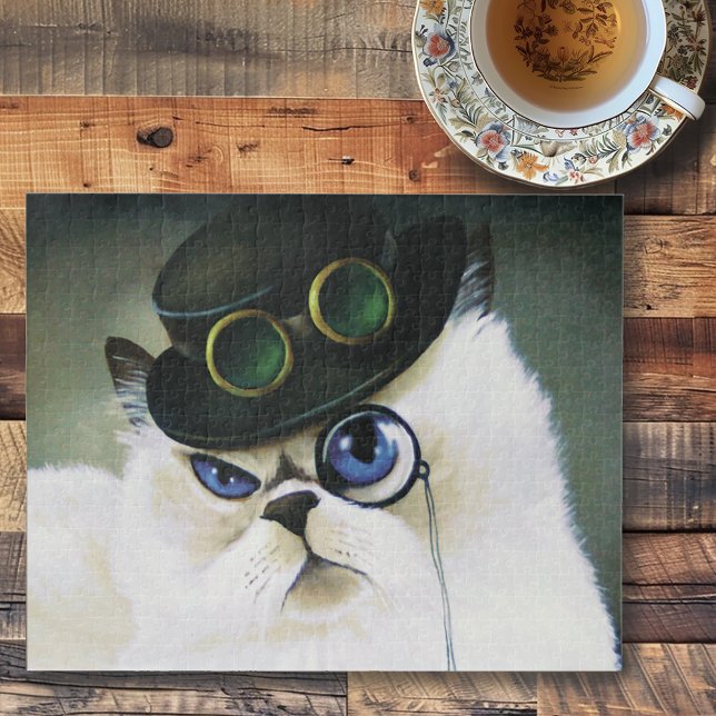 Steampunk Siamese Persian Cat Puzzle (Von Creator hochgeladen)