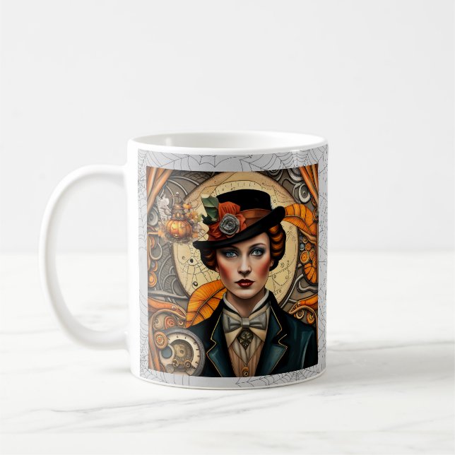Steampunk Siren von Halloween Kaffeetasse (Links)