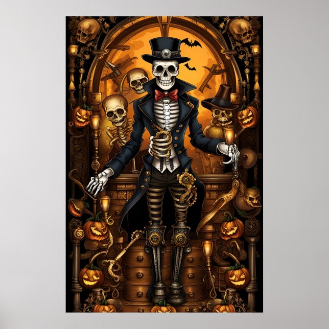 Steampunk Skeleton 2 Poster (Vorne)