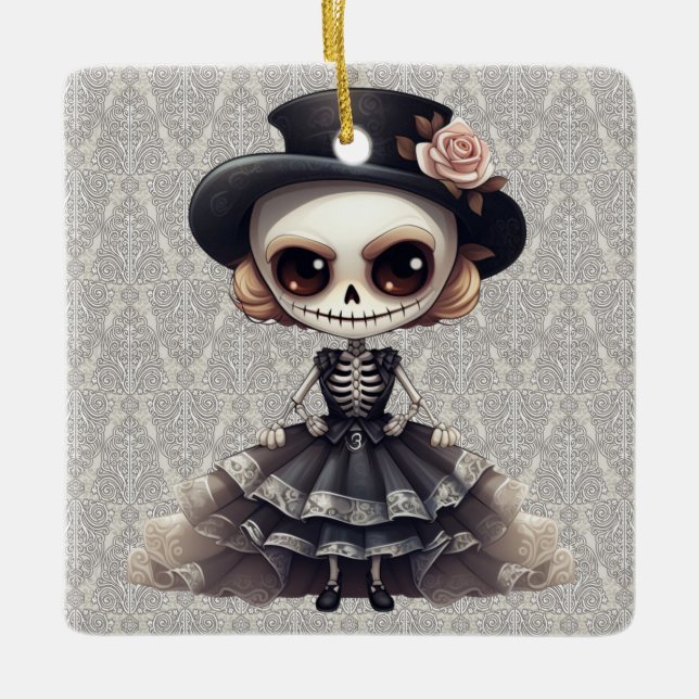 Steampunk Skeleton Ornament (Vorderseite)