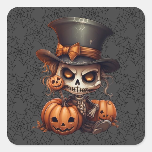 Steampunk Skeleton Stickers (Vorderseite)
