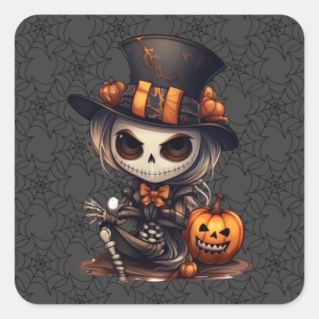 Steampunk Skeleton Stickers (Vorderseite)