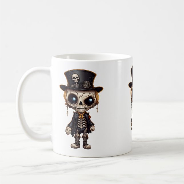 Steampunk Skeleton Tasse (Links)