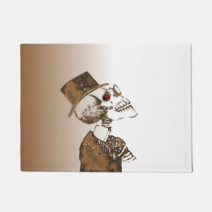 Steampunk Skull Fußmatte