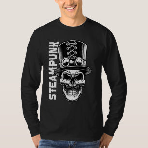 Steampunk Skull Gentleman Retro Vintag Cyber Punk T-Shirt