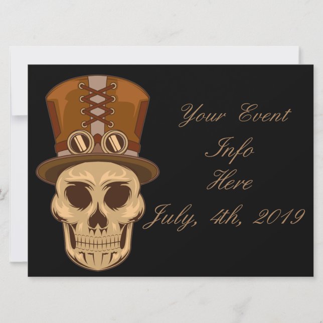 Steampunk Skull in Top Hat Thunder_Cove (Vorderseite)