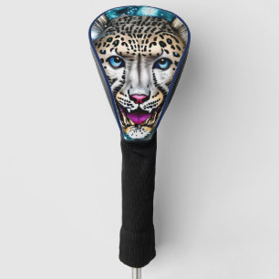 Steampunk Snow Leopard Golf Headcover