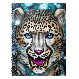 Steampunk Snow Leopard Notizblock
