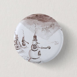 Steampunk Snowboote 1.5 in Button