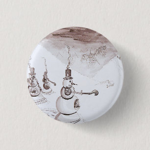 Steampunk Snowbots 1,5 im Knopf Button