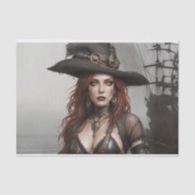 Steampunk Soul Collector Pirate Decoupage | Dunkel