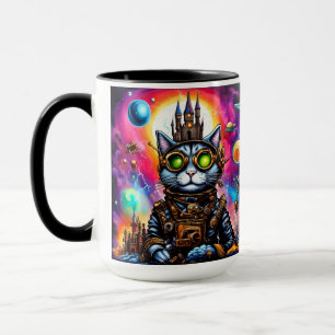 Steampunk Space Cat I Tasse