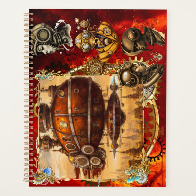 Steampunk Spaceship Planer (Vorderseite)