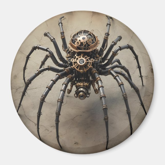 Steampunk Spider Magnet (Vorne)