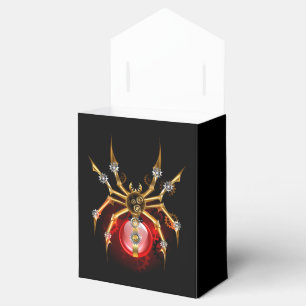 Steampunk-Spinne auf Schwarz Geschenkschachtel