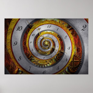 Steampunk - Spiral - Unendliche Zeit Poster