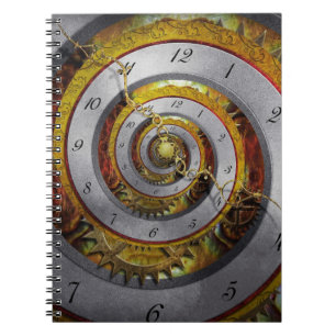 Steampunk - Spirale - Unendliche Zeit Notizblock