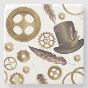 Steampunk Steinuntersetzer