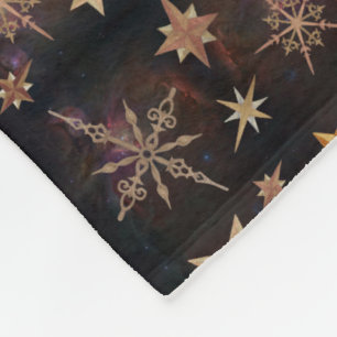 Steampunk Sterne Fleecedecke