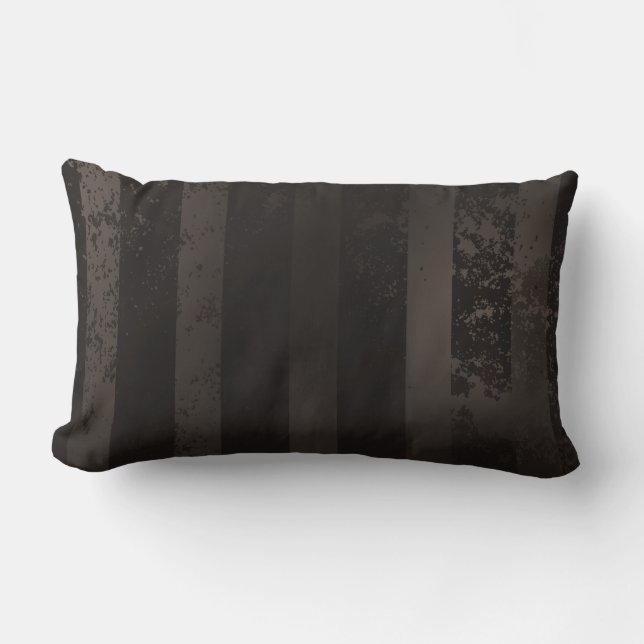 Steampunk striped brown background lendenkissen (Vorderseite)