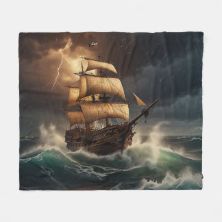 Steampunk Submersible Ocean Liner Fleecedecke