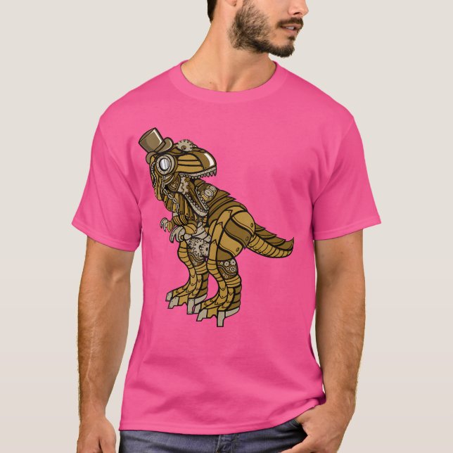 Steampunk T-Rex (Dinosaurier-Shirt) T-Shirt (Vorderseite)