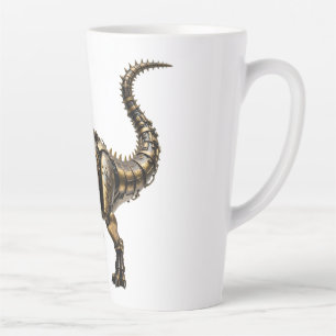 Steampunk T-Rex Mech – Messing-Dino-Bestie Milchtasse