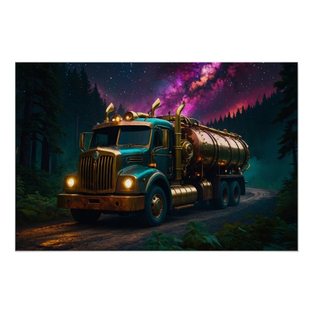 Steampunk Tanker Truck Poster (Vorderseite)
