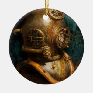 Steampunk - Tauchen - der Tauchsturzhelm Keramik Ornament