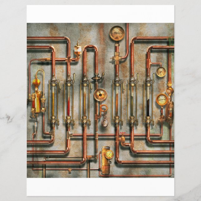 Steampunk - The lubrication manifold Flyer (Vorne)