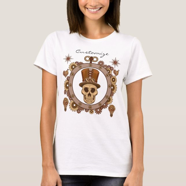 Steampunk Theme Top Hat Skull Thunder_Cove (Vorderseite)
