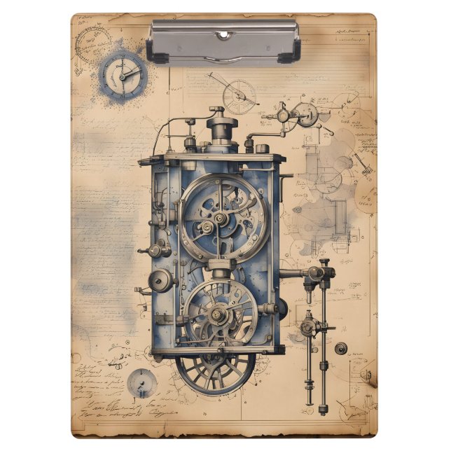 Steampunk Thingamajig Klemmbrett (Vorderseite)
