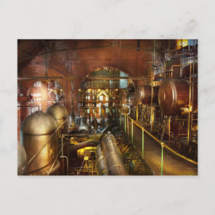 Steampunk - Think Tanks Postkarte