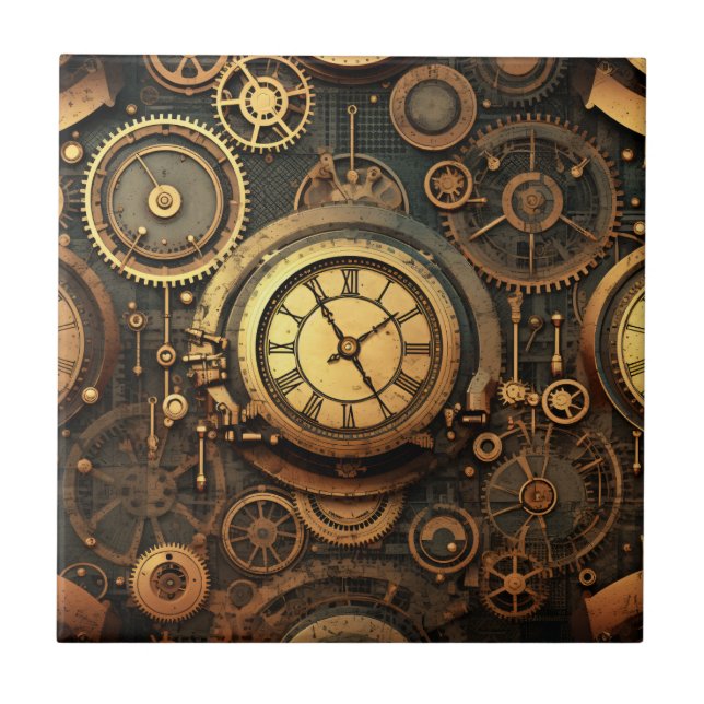 Steampunk Tile Fliese (Vorderseite)