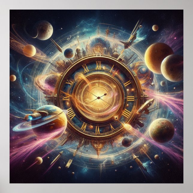 Steampunk/Time Machine, Time/Space/Continuum 6002X Poster (Vorne)