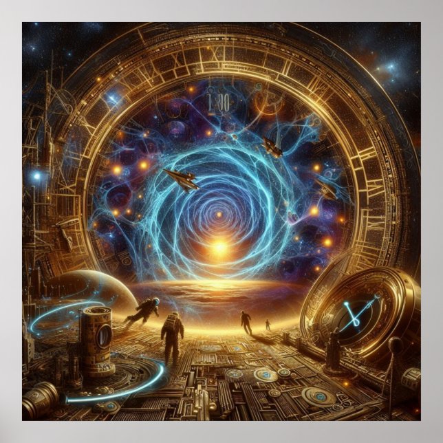 Steampunk/Time Machine, Time/Space/Continuum 6004X Poster (Vorne)