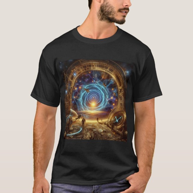 Steampunk/Time Machine, Time/Space/Continuum 6004X T-Shirt (Vorderseite)